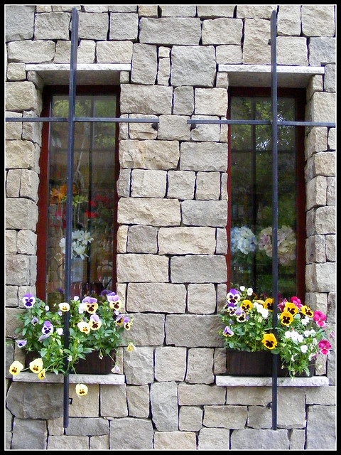 Window of a building near to the Pozsarevacska Serbian Orthodox Church, Szentendre