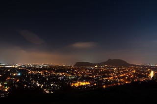 View of Edinburgh at night