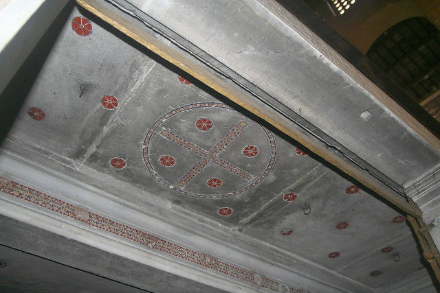 Crypta, ceiling - epigrafe eucaristica