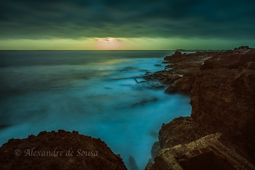 ocean longexposure sunset portugal water rock digital canon long exposure atlantic hdr ericeira blend 2015