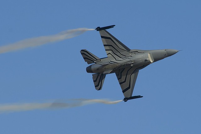 Bottom View, Lockheed Martin F-16AM Fighting Falcon, FA-123, Malta Air Show
