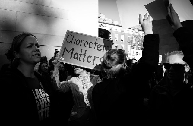 Character Matters - Donald Trump Protest - Manhattan - November 2016