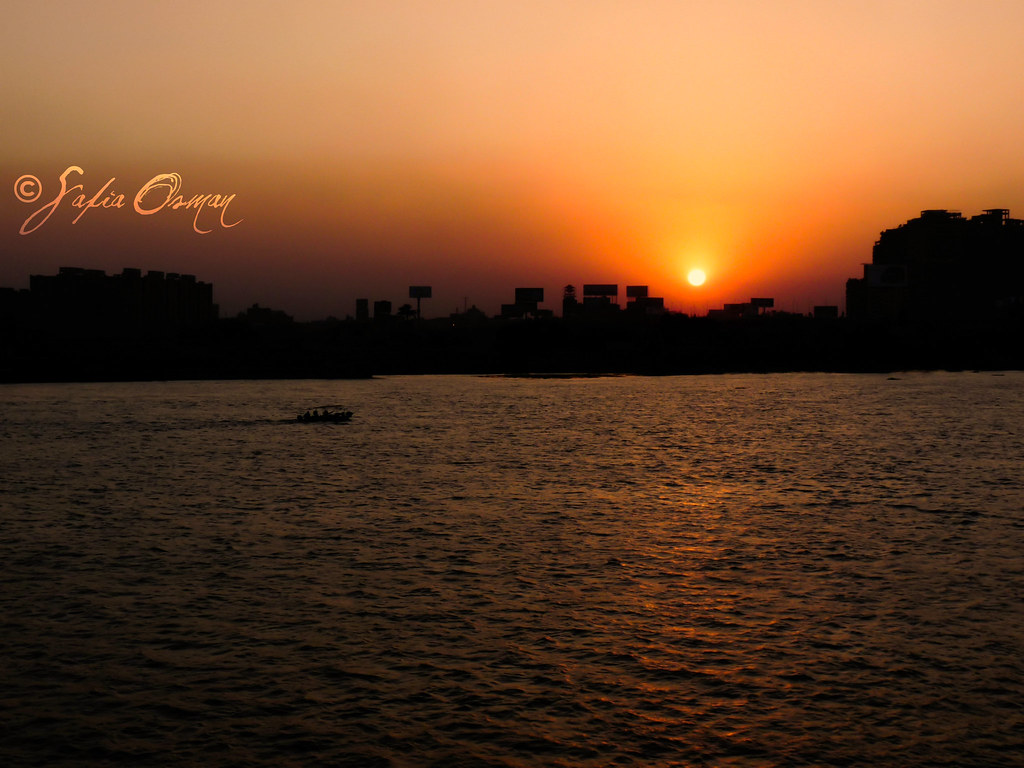Sunset over Cairo, Egypt