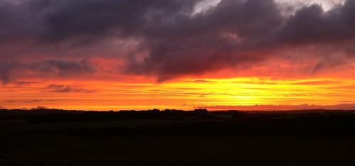 camera red sky orange yellow sunrise fire october 4 bolton prints processed a6 iphone lancs 2011 westhoughton