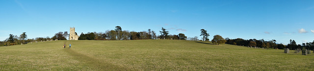 Croome Park - Church hill panorama