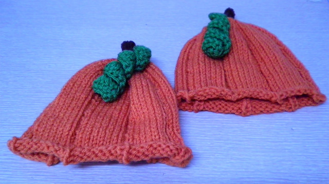 249/365:  A Pair of Little Pumpkin Hats
