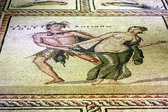 Gaziantep. Museu dels Mosaics de Zeugma. Mosaic d'Antíope i el Sàtir (s. III dC.)
