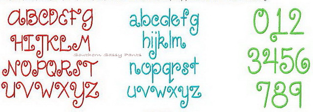 Willa Embroidery Font