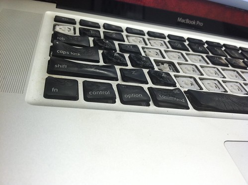 Side view of toasted keyboard | by DixonTJ