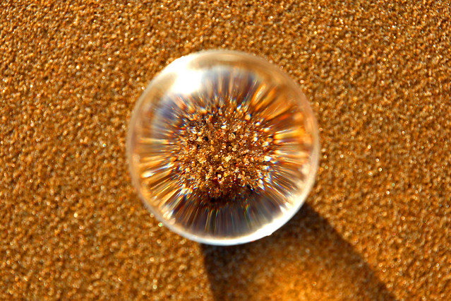 Focussing on the sand, Scheveningen  - The Netherlands / Crystal ball