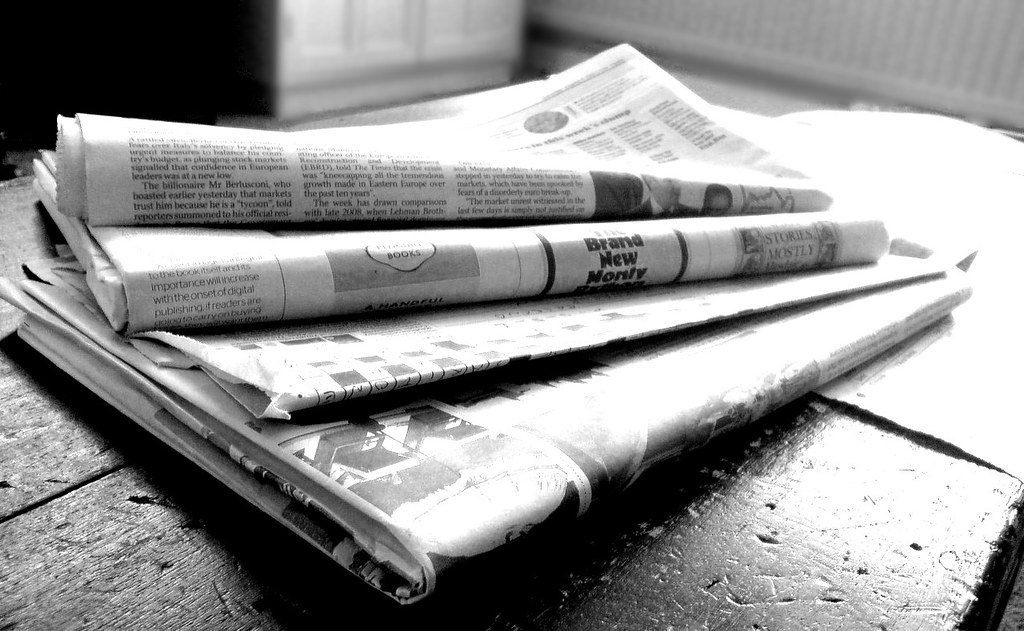 Newspapers B&W (4) | Newspapers in black and white. | Jon S | Flickr