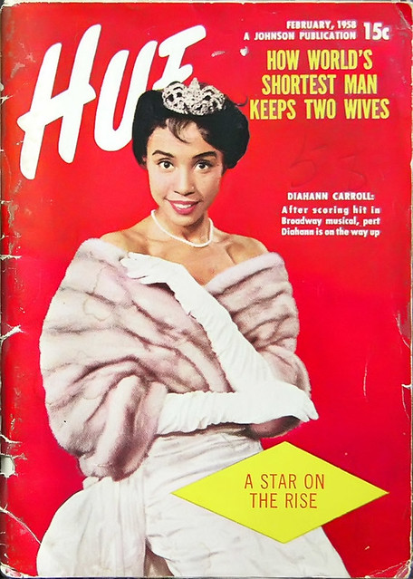 Diahann Carroll A Star On The Rise - Hue Magazine, February, 1958