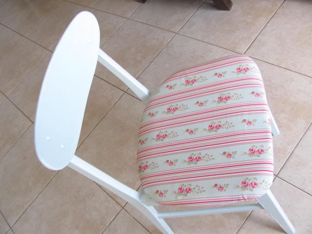 Shabby chic repurposed chair