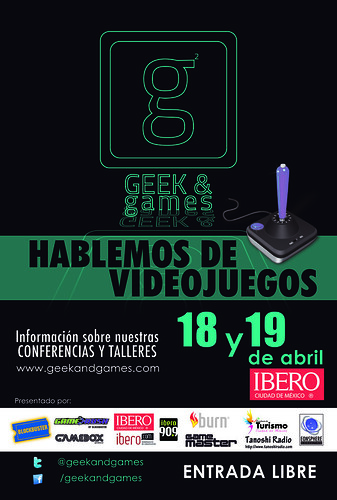 Geek and Games: 18 y 19 de abril en la Ibero Ciudad de México