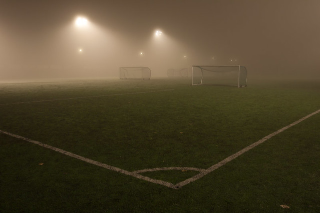 When soccer goals are bored - they wander the field