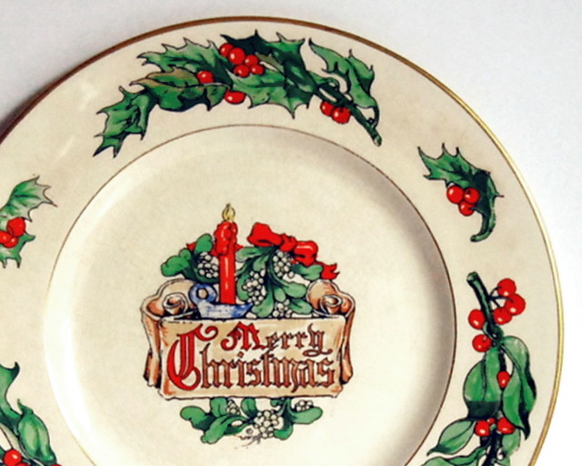 1947 Fondeville Christmas plate
