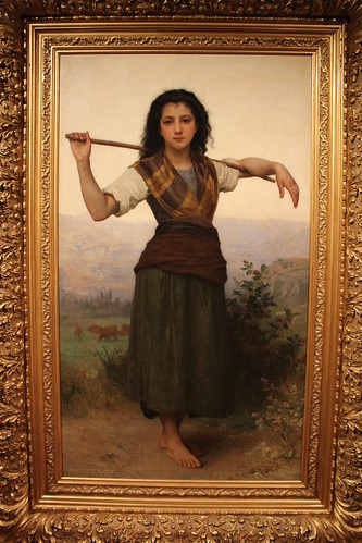 oklahoma painting tulsa realism williambouguereau philbrookmuseumofart thelittleshepherdess