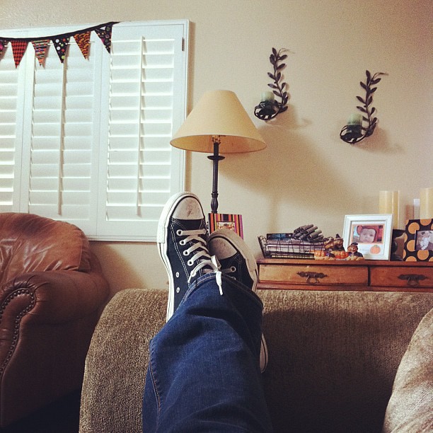Feet up, relaxing, watching DVR. Lazy rainy day. | AngryJulieMonday ...