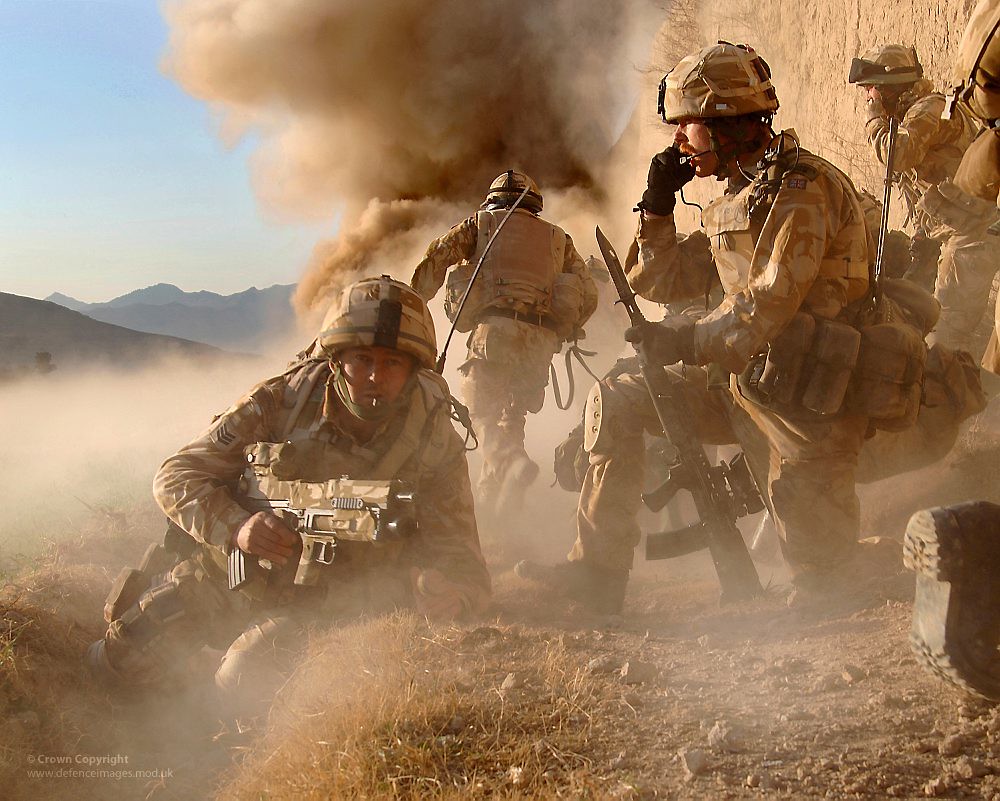 Royal Marines in Afghanistan Storm a Taliban Compound in 2007