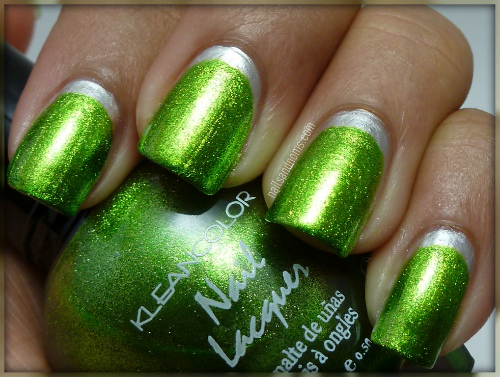 Day 8: Metallic Nails (Kleancolor Metallic Green & Sally H… | Flickr