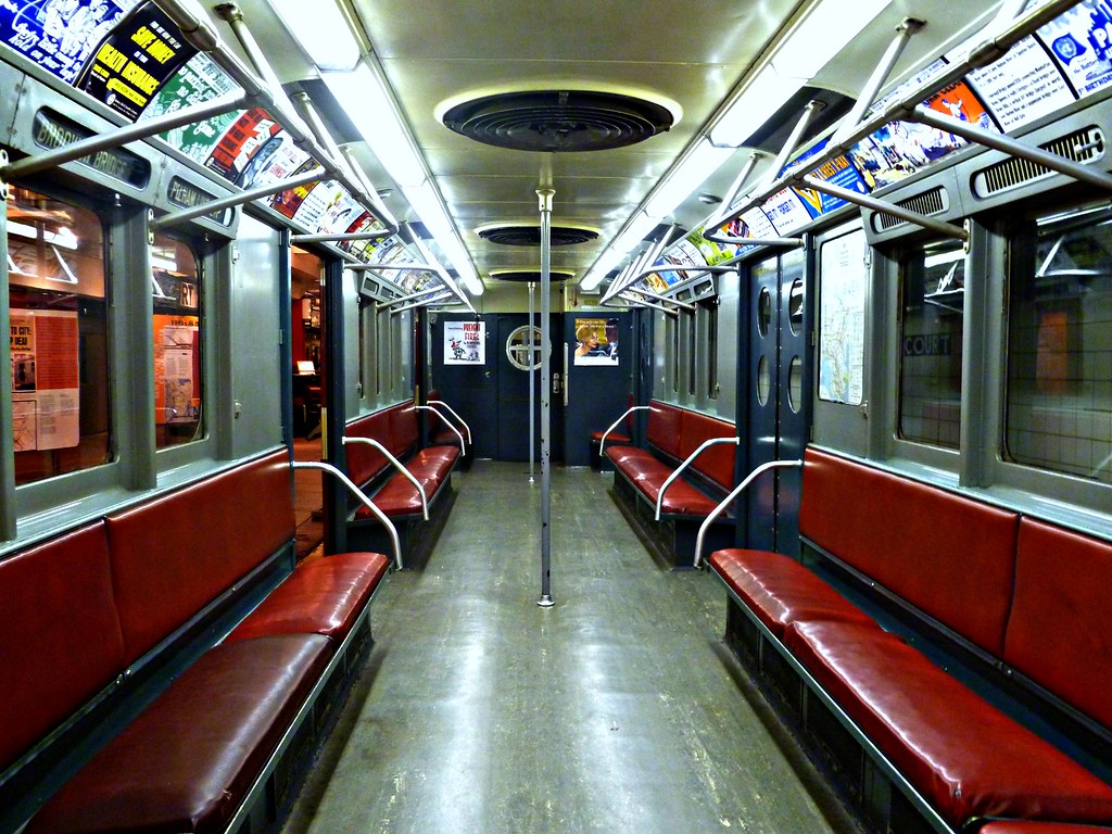 NYC transit museum - 1940s subway car.