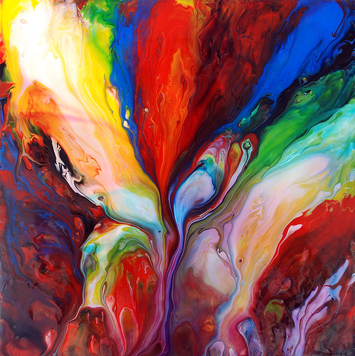 Bright paint splash artwork for Paint Fight packaging
