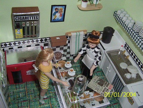 Miniature 1960s cafe | by xissie