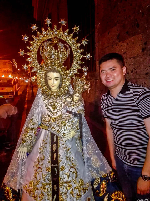 Myself with the Nuestra Señora de Caridad de Bantay (Ilocos Sur)