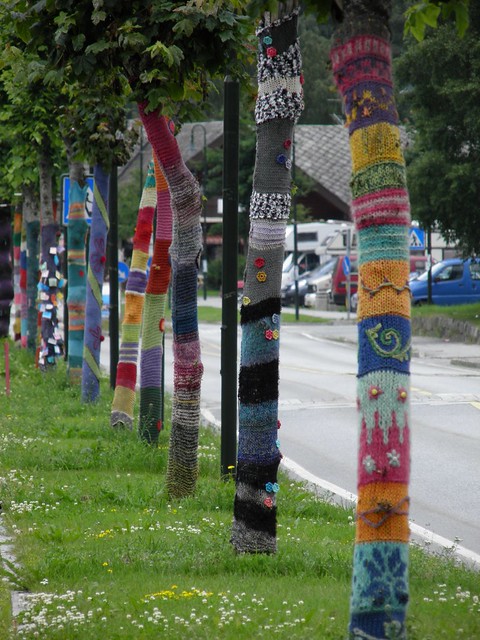 Knitting grafiti in Eidfjord