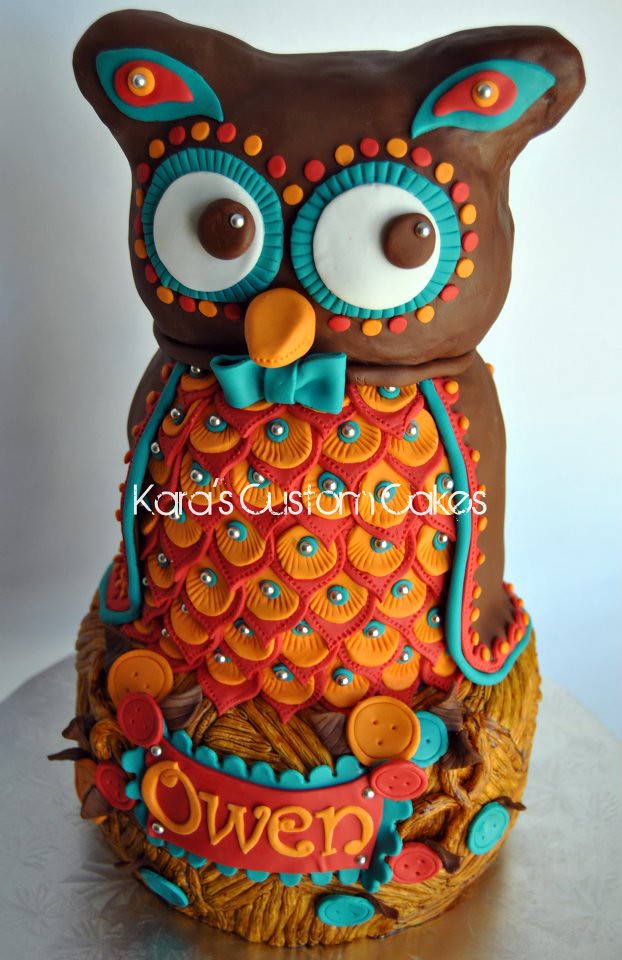 3D Owl Cake