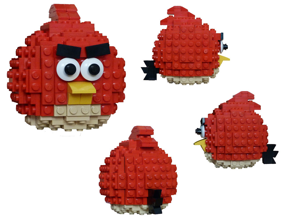 Lego Angry Birds - Red Bird Full View | Front, sides and bac… | Flickr