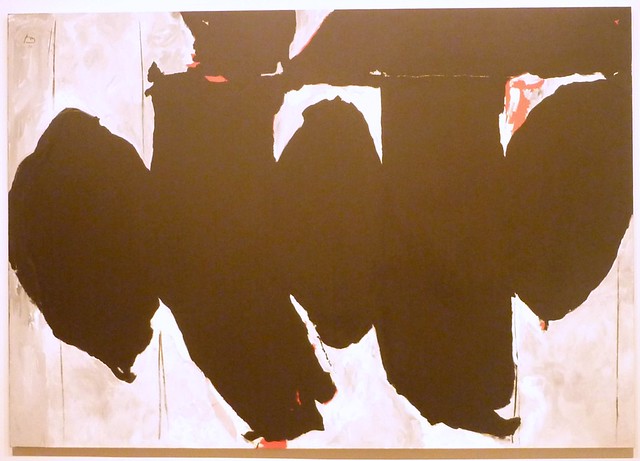 Elegy to the Spanish Republic #174 (with blood) by Robert Motherwell