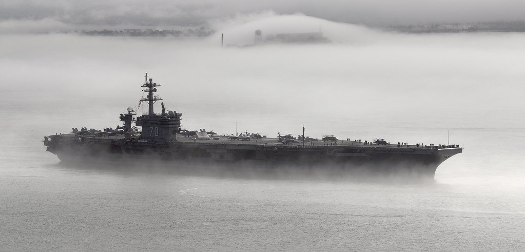 Fleet Week Epilogue: USS Carl Vinson / CVN-70 Leaving the San Francisco Bay