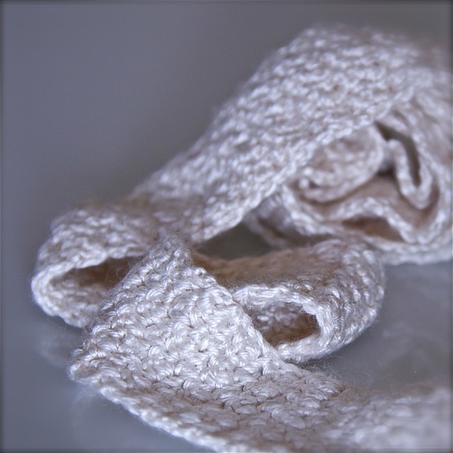 White Crochet Necktie 5
