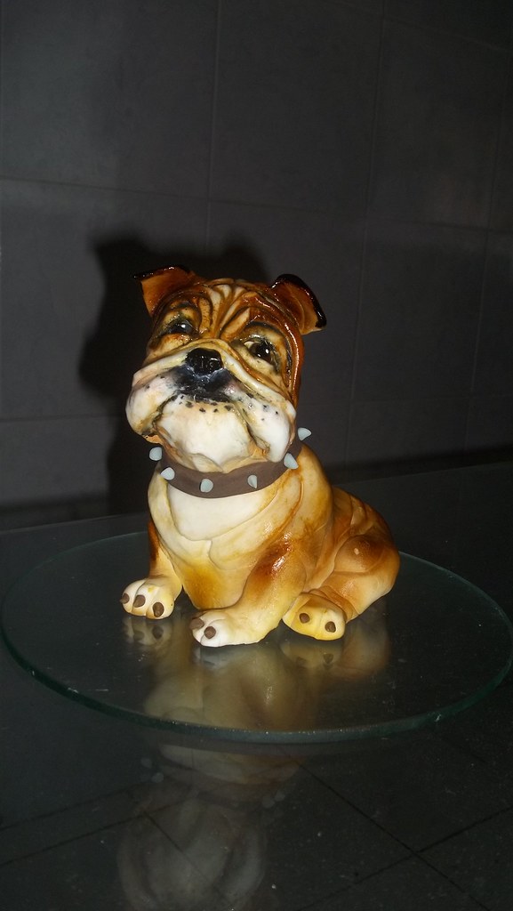 bolo esculpido do cachorro