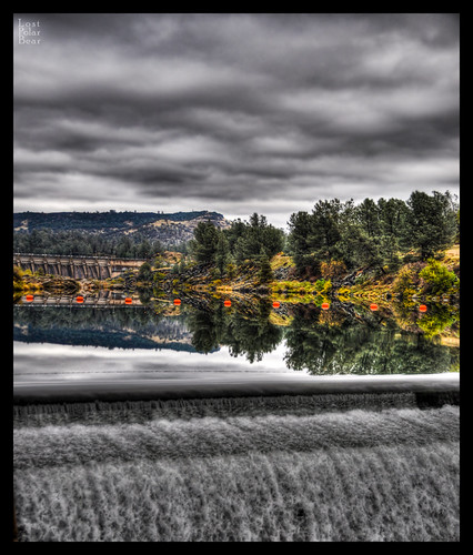 Oroville dam from Feather river fish hatchery by lostpolarbear, fish river dam feather hdr hatchery oroville