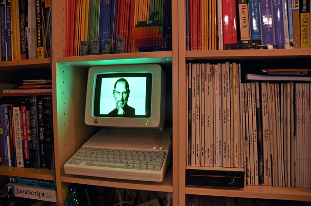 Steve Jobs rendered in Applesoft BASIC