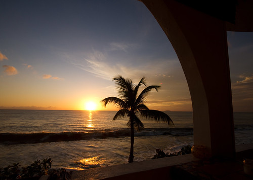 sunset vacation island puertorico palmtree tropical tropicalisland beachsunset rinconpuertorico