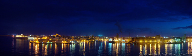 Night Shot of Vittorosa Panorama