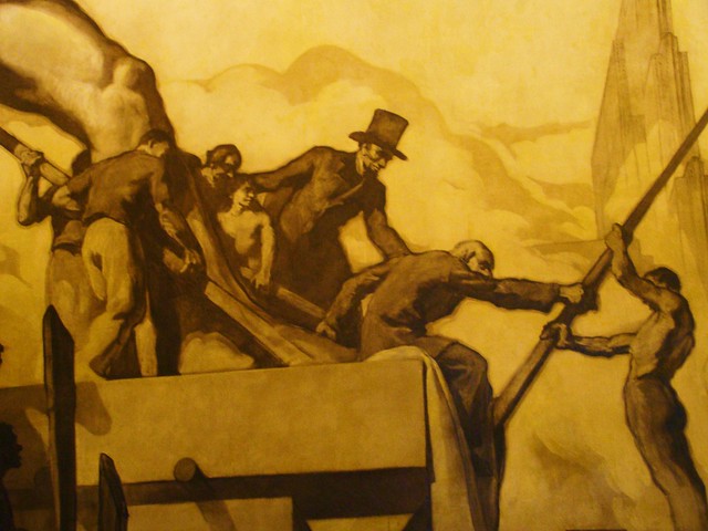 New York City / Rockefeller Center -- Replacement for Banned Diego Rivera Mural - From Lenin to Franco? To SNL Running Joke?