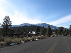 San Francisco Peaks, As Seen from Sunset Crater National Monument, Arizona