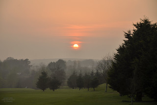 Sunset on 18th Fairway 19.37 25th March 2012