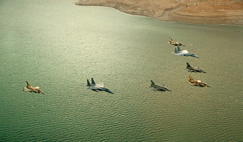 In Formation over the Dead Sea