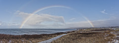 Winter rainbow over Inverness Beach & Cabot Links