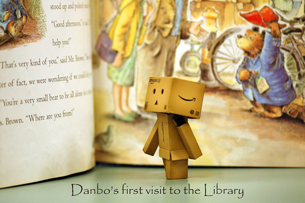Danbo's fist visit to the library