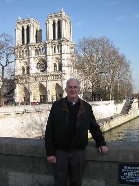 Bob at Notre Dame, Paris