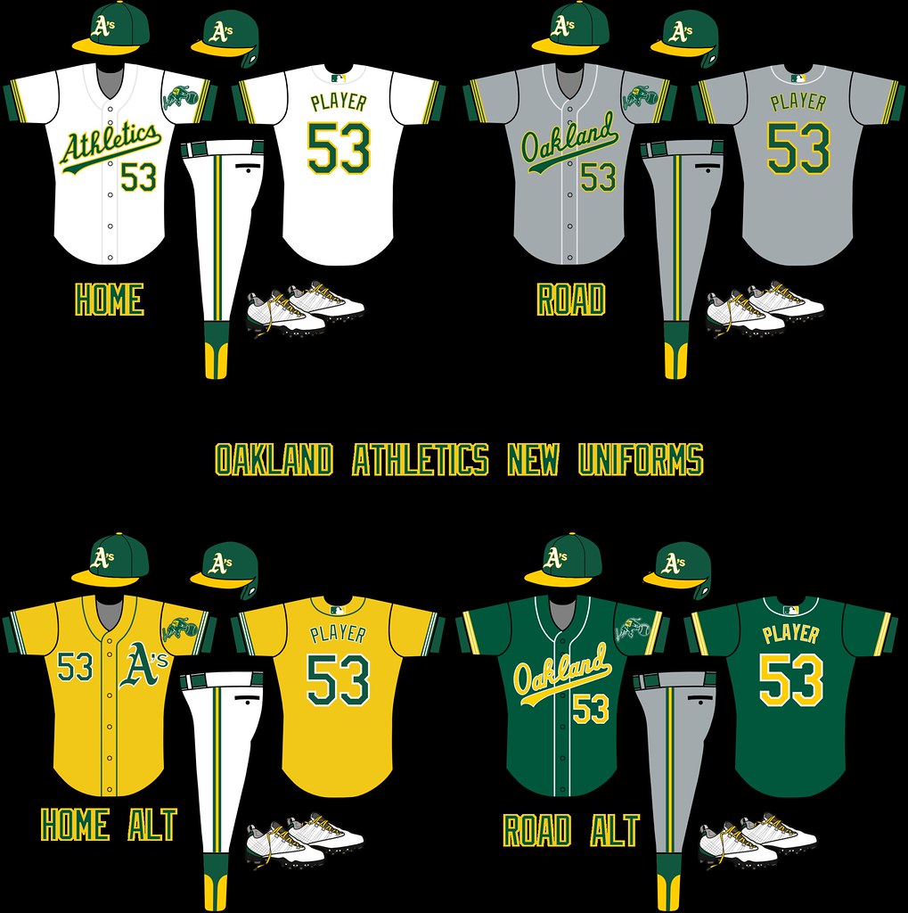 Oakland Athletics Uniforms, PMell2293