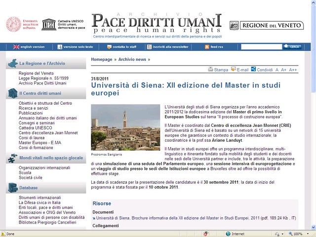 Siena - Archive Pace Diritti Umani (Peace Human Rights)