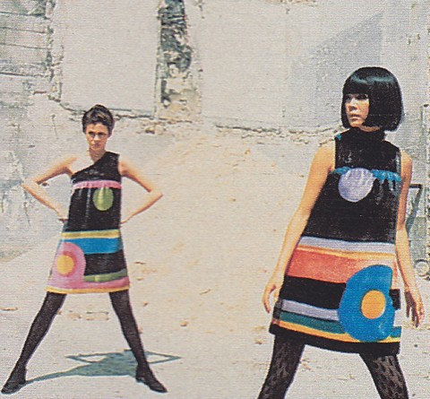 Cardin Delaunay dresses in 1965