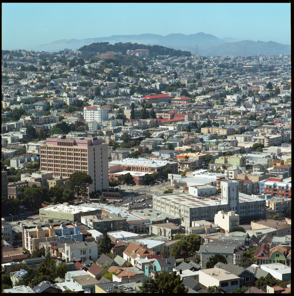 Bernal Hill, San Francisco, looking NorthWest